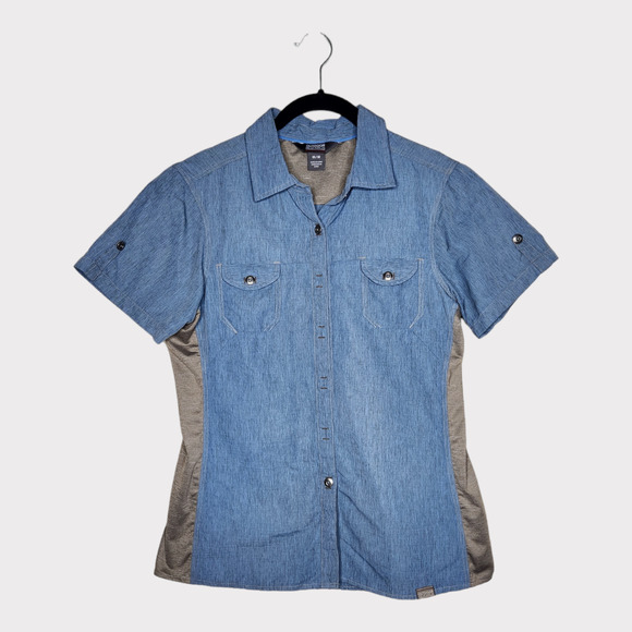 Outdoor Research Blue and Gray Women's Top - Picture 1 of 9
